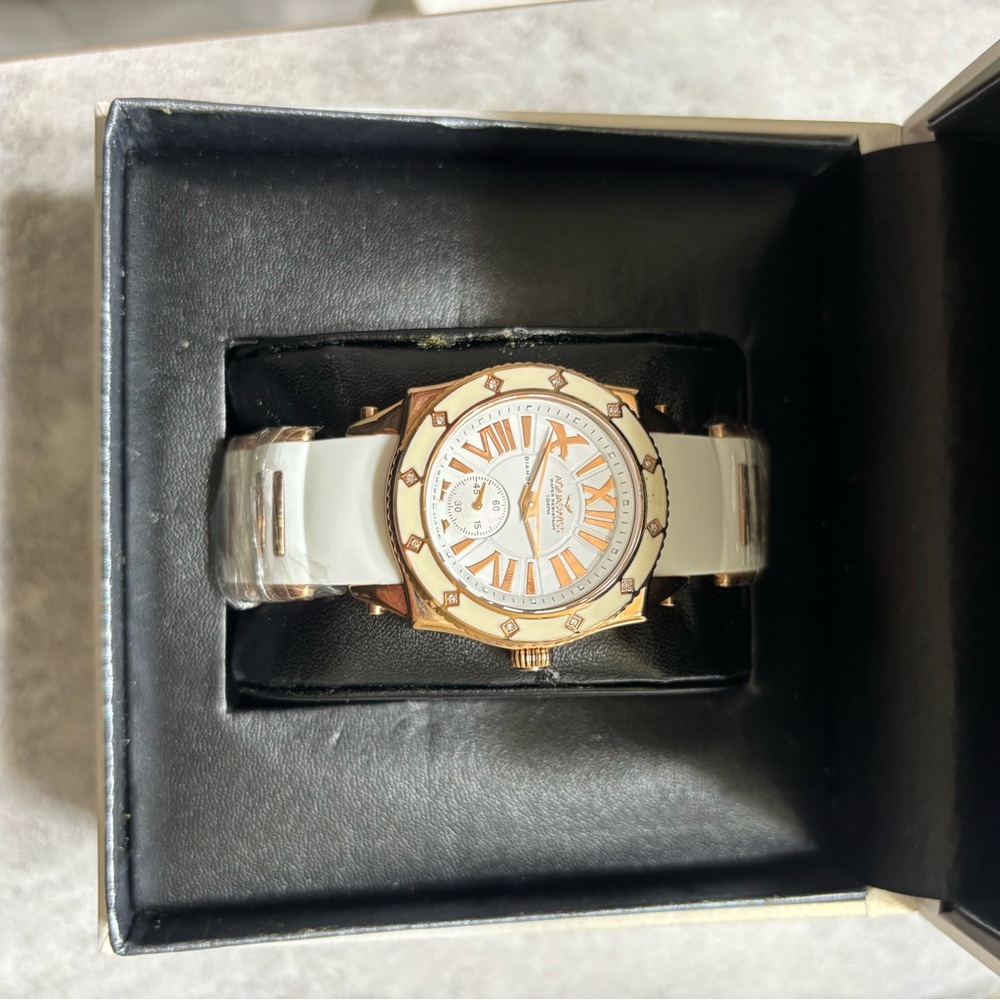 Aquaswiss Black and White Watch Packaging BRAND NEW